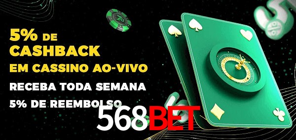 Promoções do cassino ao Vivo 568bet